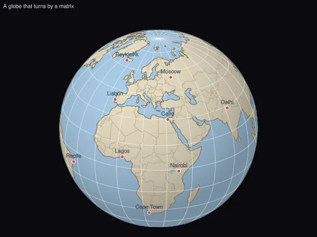 Map: 3D globe