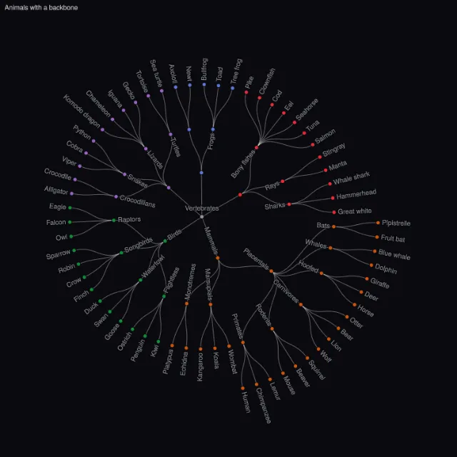Graph: radial tree